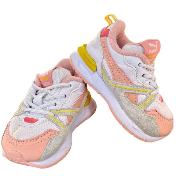 PUMA x PEANUTS Little Girls Toddler Kids Mirage Mox Pink Sneakers Shoes. US 4 C. - Picture 2 of 10